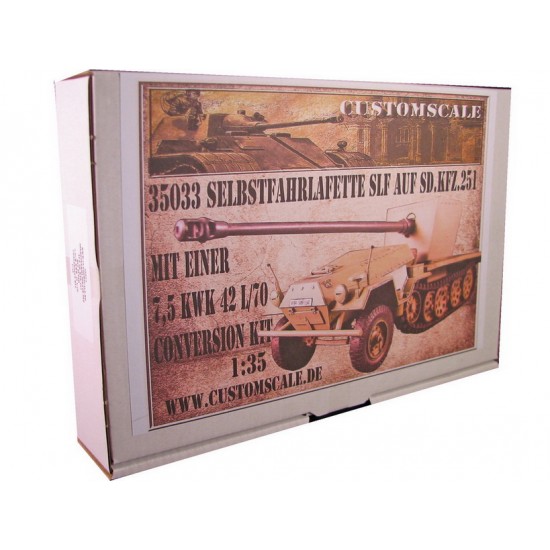 1/35 Selbstfahrlafette Slf auf SdKfz.251 mit einer 7.5 KWK 42 L/70 Conversion Kit 1/35 Selbstfahrlafette Slf auf SdKfz.251 mit einer 7.5 KWK 42 L/70 Conversion Kit