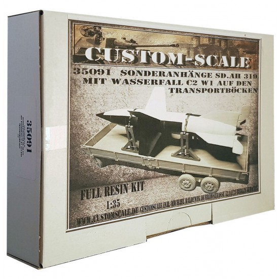 1/35 Sd.Ah. 319 with Wasserfall C2 W1 on Transport Stands 1/35 Sd.Ah. 319 with Wasserfall C2 W1 on Transport Stands