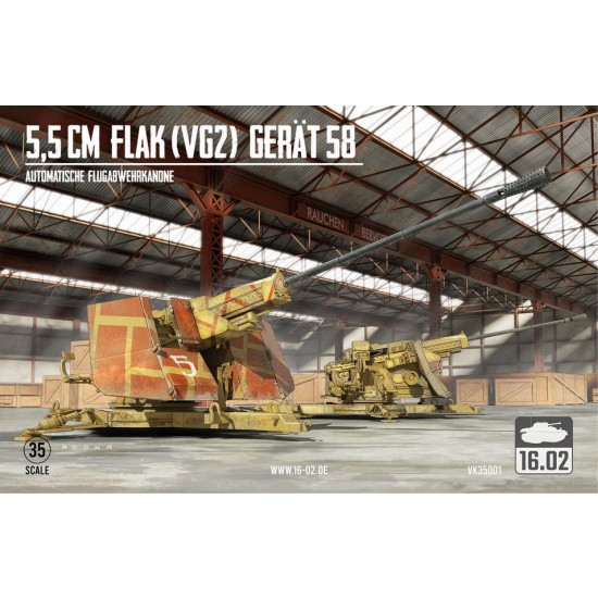 1/35 5.5cm Flak (VG2) Gerat 58 Automatic Anti-aircraft Gun 1/35 5.5cm Flak (VG2) Gerat 58 Automatic Anti-aircraft Gun