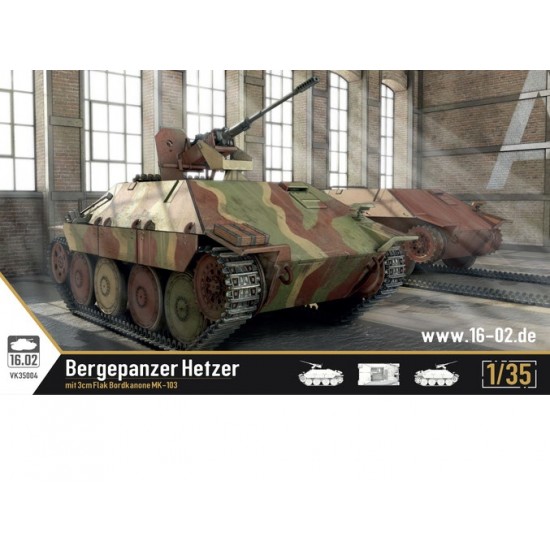 1/35 Bergepanzer Hetzer mit 3cm Flak Bordkanone MK-103 1/35 Bergepanzer Hetzer mit 3cm Flak Bordkanone MK-103