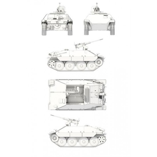 1/35 Bergepanzer Hetzer mit 3cm Flak Bordkanone MK-103 1/35 Bergepanzer Hetzer mit 3cm Flak Bordkanone MK-103