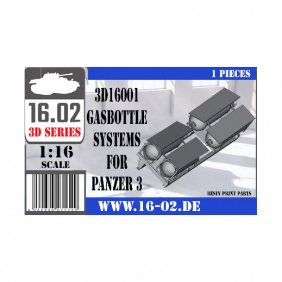 1/16 Gasbottlesystems for Panzer 3 1/16 Gasbottlesystems for Panzer 3