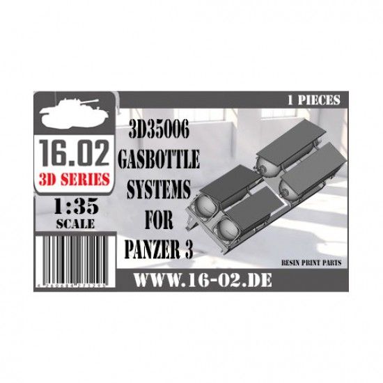 1/35 Gasbottlesystems for Panzer 3 1/35 Gasbottlesystems for Panzer 3