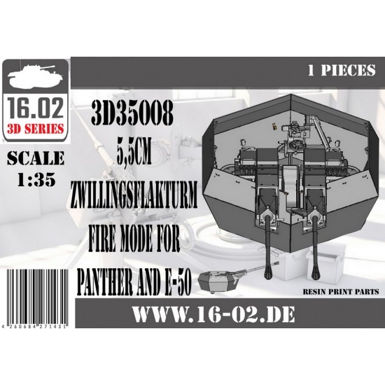 1/35 Panther and E-50 5.5cm Zwillingsflakturm Fire Mode 1/35 Panther and E-50 5.5cm Zwillingsflakturm Fire Mode