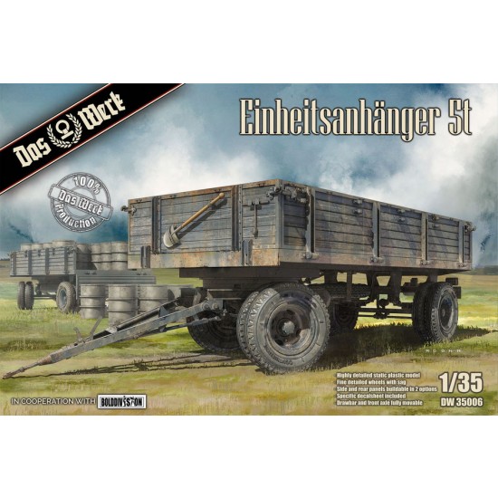 1/35 WWII German Uniform 5t Trailer Einheitsanhanger 1/35 WWII German Uniform 5t Trailer Einheitsanhanger