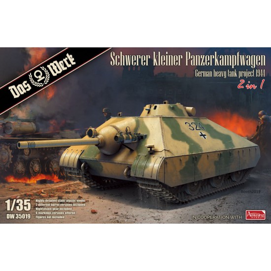 1/35 Schwerer kleiner Panzerkampfwagen Heavy Tank Project 1944 (2in1) 1/35 Schwerer kleiner Panzerkampfwagen Heavy Tank Project 1944 (2in1)