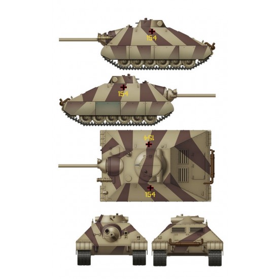 1/35 Schwerer kleiner Panzerkampfwagen Heavy Tank Project 1944 (2in1) 1/35 Schwerer kleiner Panzerkampfwagen Heavy Tank Project 1944 (2in1)
