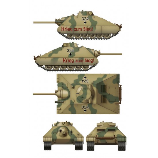 1/35 Schwerer kleiner Panzerkampfwagen Heavy Tank Project 1944 (2in1) 1/35 Schwerer kleiner Panzerkampfwagen Heavy Tank Project 1944 (2in1)
