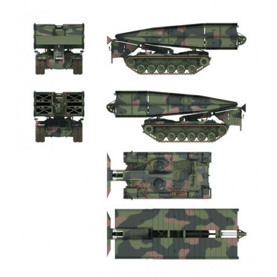 1/35 Bruckenlegepanzer M48 A2 Armoured Vehicle Launched Bridge 1/35 Bruckenlegepanzer M48 A2 Armoured Vehicle Launched Bridge