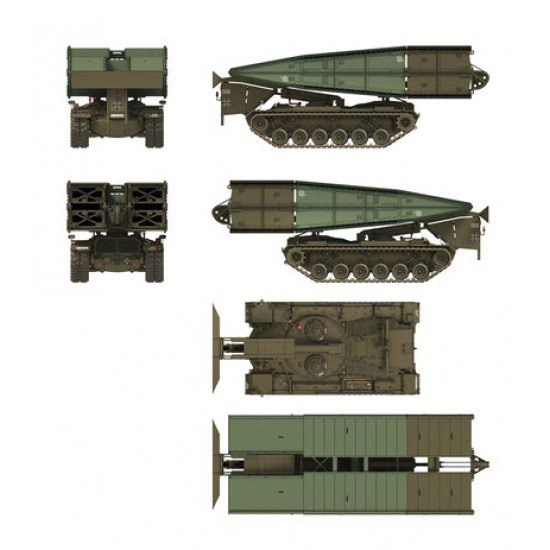 1/35 Bruckenlegepanzer M48 A2 Armoured Vehicle Launched Bridge 1/35 Bruckenlegepanzer M48 A2 Armoured Vehicle Launched Bridge