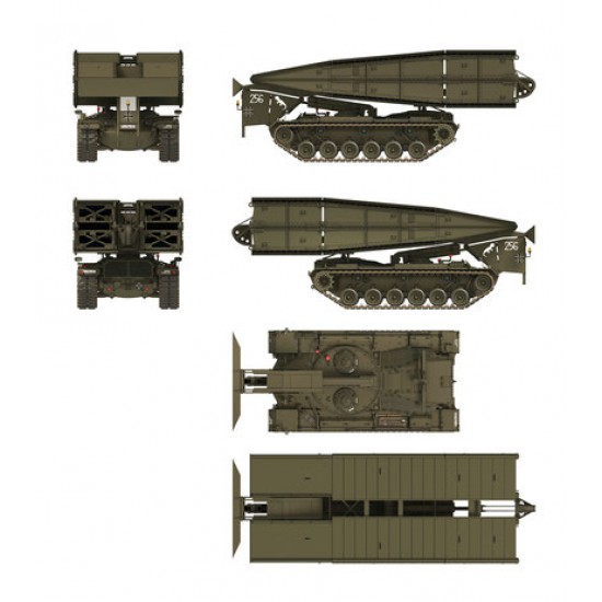 1/35 Bruckenlegepanzer M48 A2 Armoured Vehicle Launched Bridge 1/35 Bruckenlegepanzer M48 A2 Armoured Vehicle Launched Bridge