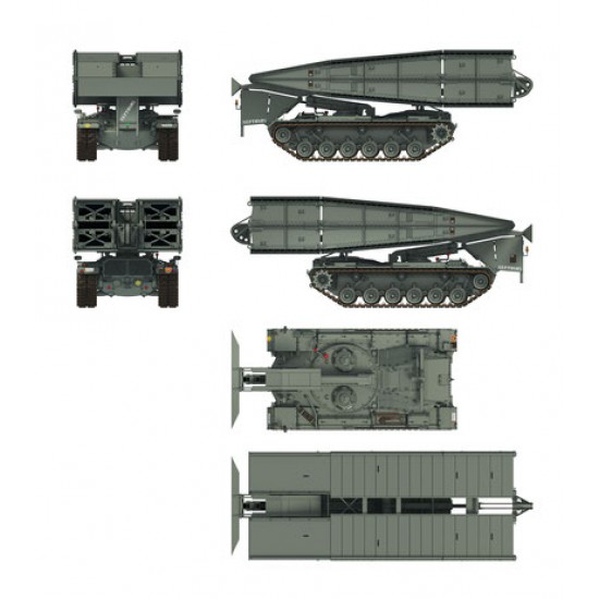 1/35 Bruckenlegepanzer M48 A2 Armoured Vehicle Launched Bridge 1/35 Bruckenlegepanzer M48 A2 Armoured Vehicle Launched Bridge