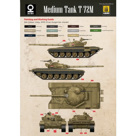 1/35 NVA/Hungarian/Hungarian/Iraqui T-72M Medium Tank