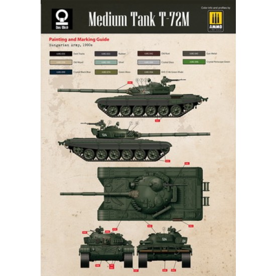 1/35 NVA/Hungarian/Hungarian/Iraqui T-72M Medium Tank 1/35 NVA/Hungarian/Hungarian/Iraqui T-72M Medium Tank