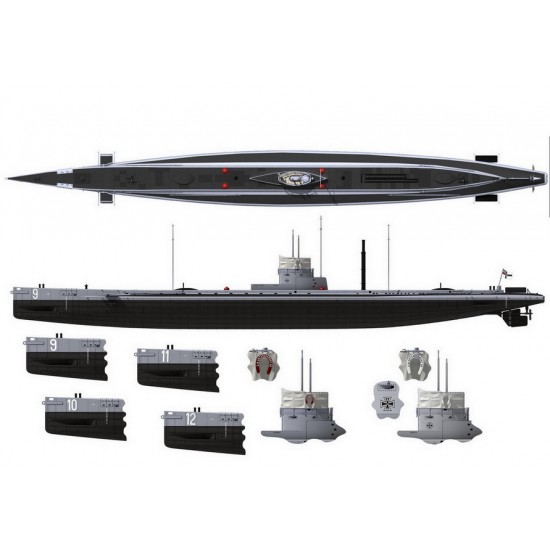 1/72 WWI German U-Boat SM U-9 1/72 WWI German U-Boat SM U-9