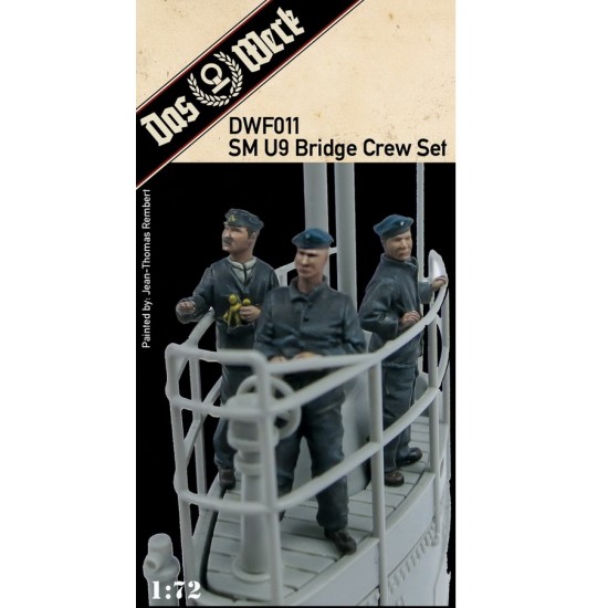 1/35 SM U9 U-Boat Bridge Crew Set (3 figures) 1/35 SM U9 U-Boat Bridge Crew Set (3 figures)