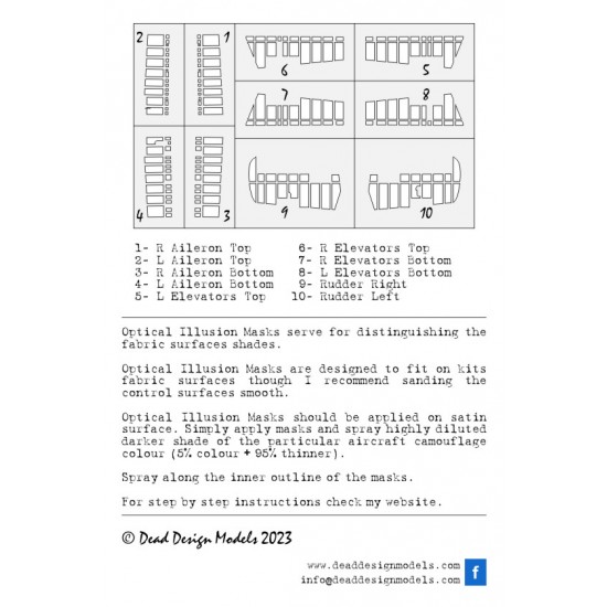 1/48 F4F-4 Wildcat Control Surfaces Paint Mask for Eduard kits 1/48 F4F-4 Wildcat Control Surfaces Paint Mask for Eduard kits