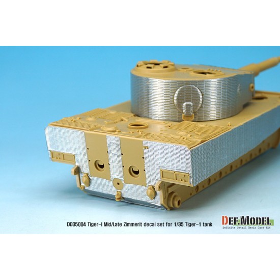 1/35 Tiger I Mid/Late Zimmerit Coating Decals Set #1 for Academy/AFV Club/Dragon/Tamiya 1/35 Tiger I Mid/Late Zimmerit Coating Decals Set #1 for Academy/AFV Club/Dragon/Tamiya