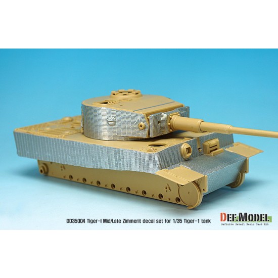 1/35 Tiger I Mid/Late Zimmerit Coating Decals Set #1 for Academy/AFV Club/Dragon/Tamiya 1/35 Tiger I Mid/Late Zimmerit Coating Decals Set #1 for Academy/AFV Club/Dragon/Tamiya