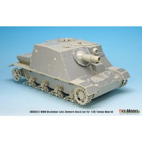 1/35 German Sturmpanzer.IV Brummbar (late) Zimmerit Decal set for Tamiya kit #35353 1/35 German Sturmpanzer.IV Brummbar (late) Zimmerit Decal set for Tamiya kit #35353