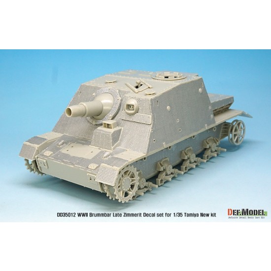 1/35 German Sturmpanzer.IV Brummbar (late) Zimmerit Decal set for Tamiya kit #35353 1/35 German Sturmpanzer.IV Brummbar (late) Zimmerit Decal set for Tamiya kit #35353