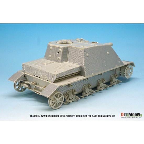 1/35 German Sturmpanzer.IV Brummbar (late) Zimmerit Decal set for Tamiya kit #35353 1/35 German Sturmpanzer.IV Brummbar (late) Zimmerit Decal set for Tamiya kit #35353