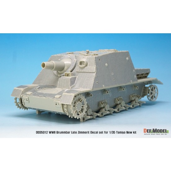 1/35 German Sturmpanzer.IV Brummbar (late) Zimmerit Decal set for Tamiya kit #35353 1/35 German Sturmpanzer.IV Brummbar (late) Zimmerit Decal set for Tamiya kit #35353