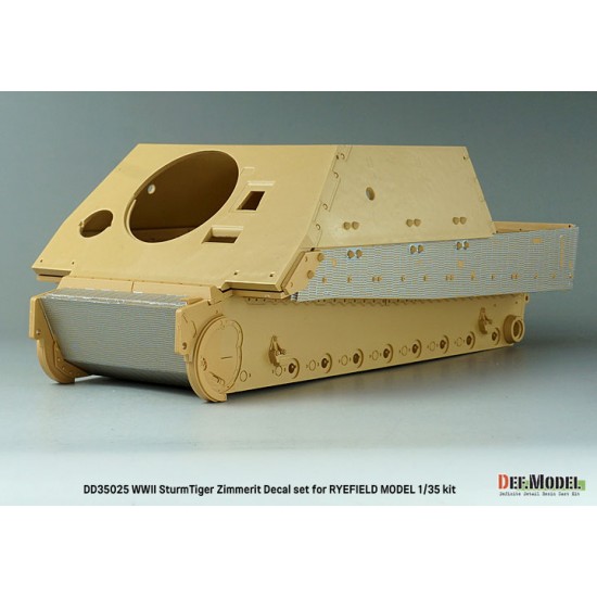 1/35 WWII SturmTiger Zimmerit Decal set for Rye Field Model 1/35 WWII SturmTiger Zimmerit Decal set for Rye Field Model