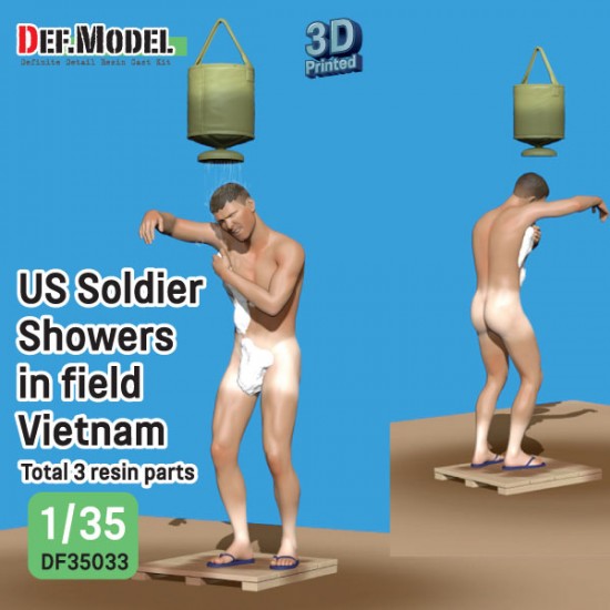1/35 US Soldier Taking a Shower in the Field 1/35 US Soldier Taking a Shower in the Field