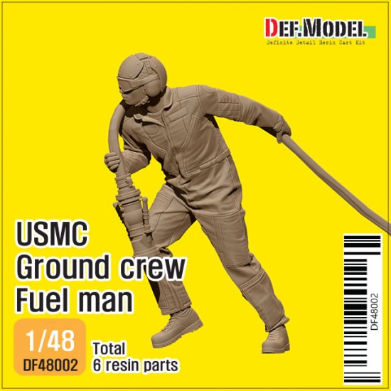 1/48 Modern USMC Ground Crew Fuel Man w/3D Printed Nozzle Part
