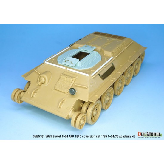 1/35 WWII Soviet T-34 ARV 1945 Conversion set for T-34/76 kits 1/35 WWII Soviet T-34 ARV 1945 Conversion set for T-34/76 kits