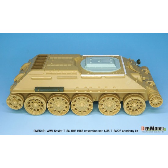 1/35 WWII Soviet T-34 ARV 1945 Conversion set for T-34/76 kits 1/35 WWII Soviet T-34 ARV 1945 Conversion set for T-34/76 kits