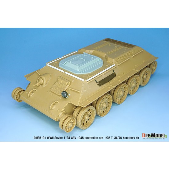 1/35 WWII Soviet T-34 ARV 1945 Conversion set for T-34/76 kits 1/35 WWII Soviet T-34 ARV 1945 Conversion set for T-34/76 kits