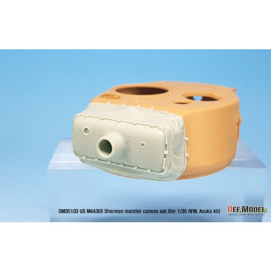 1/35 M4A3E8 Easy Eight Sherman Mantlet Canvas Cover for Rye Field Model/Asuka kits 1/35 M4A3E8 Easy Eight Sherman Mantlet Canvas Cover for Rye Field Model/Asuka kits