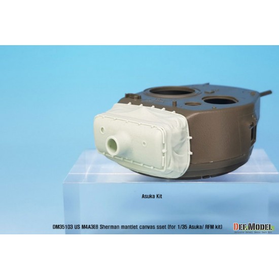 1/35 M4A3E8 Easy Eight Sherman Mantlet Canvas Cover for Rye Field Model/Asuka kits 1/35 M4A3E8 Easy Eight Sherman Mantlet Canvas Cover for Rye Field Model/Asuka kits