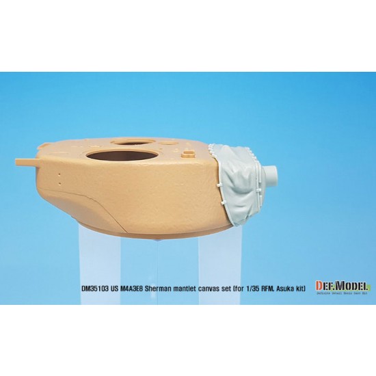 1/35 M4A3E8 Easy Eight Sherman Mantlet Canvas Cover for Rye Field Model/Asuka kits 1/35 M4A3E8 Easy Eight Sherman Mantlet Canvas Cover for Rye Field Model/Asuka kits