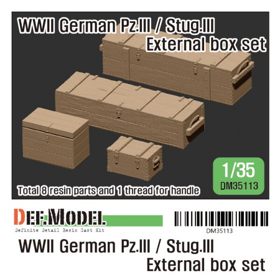 1/35 WWII German Pz.III / Stug.III External Box set for Pz.III/ Stug.III kits 1/35 WWII German Pz.III / Stug.III External Box set for Pz.III/ Stug.III kits