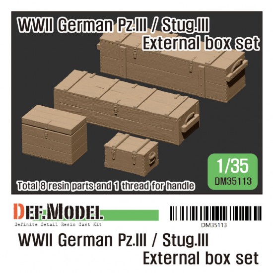 1/35 WWII German Pz.III / Stug.III External Box set for Pz.III/ Stug.III kits