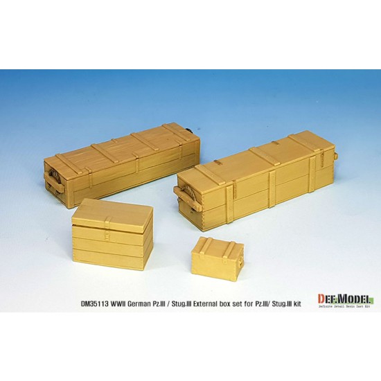 1/35 WWII German Pz.III / Stug.III External Box set for Pz.III/ Stug.III kits 1/35 WWII German Pz.III / Stug.III External Box set for Pz.III/ Stug.III kits