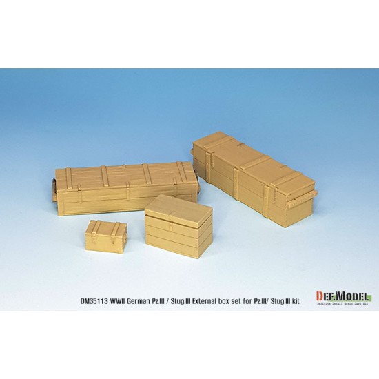 1/35 WWII German Pz.III / Stug.III External Box set for Pz.III/ Stug.III kits 1/35 WWII German Pz.III / Stug.III External Box set for Pz.III/ Stug.III kits