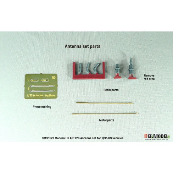 1/35 Modern US AS1729 Antenna set 1/35 Modern US AS1729 Antenna set