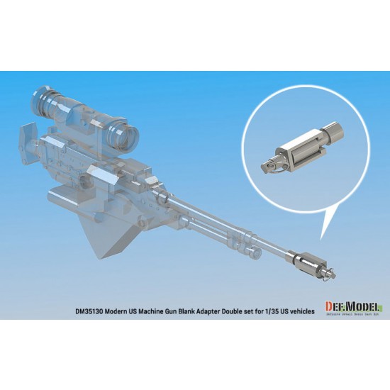 1/35 Modern US Machine Gun Blank Firing Adapter Double set 1/35 Modern US Machine Gun Blank Firing Adapter Double set