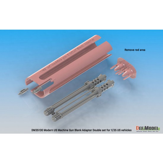 1/35 Modern US Machine Gun Blank Firing Adapter Double set 1/35 Modern US Machine Gun Blank Firing Adapter Double set