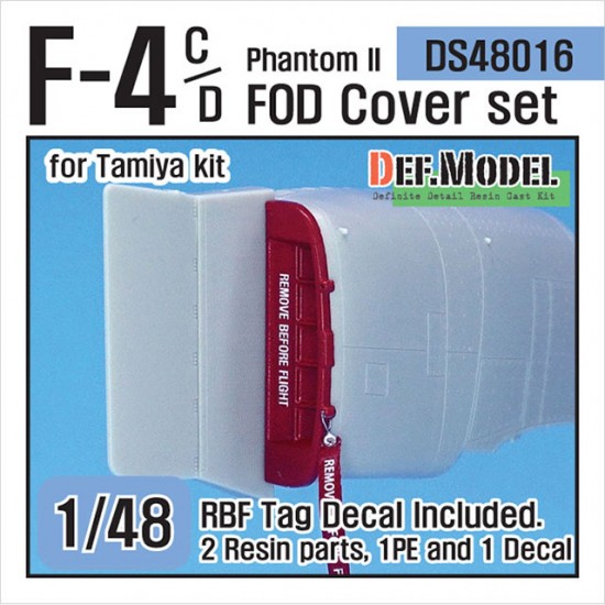 1/48 McDonnell Douglas F-4C/D Phantom II FOD Cover set for Tamiya kits 1/48 McDonnell Douglas F-4C/D Phantom II FOD Cover set for Tamiya kits