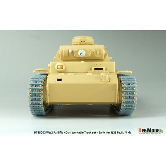 1/35 WWII Pz.III/IV 40cm Workable Track set Early Type for Pz.III/IV kit 1/35 WWII Pz.III/IV 40cm Workable Track set Early Type for Pz.III/IV kit