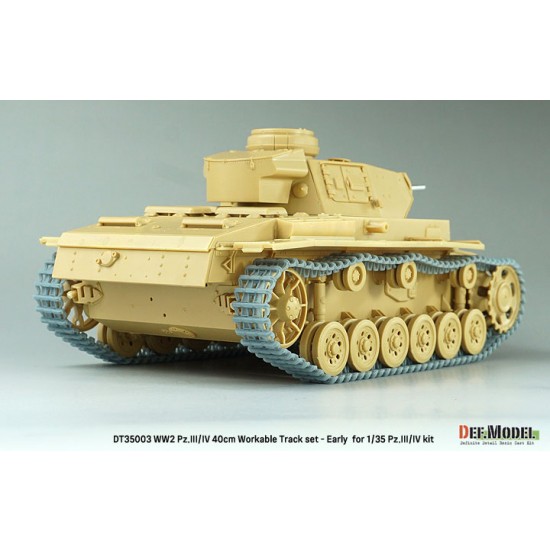 1/35 WWII Pz.III/IV 40cm Workable Track set Early Type for Pz.III/IV kit 1/35 WWII Pz.III/IV 40cm Workable Track set Early Type for Pz.III/IV kit