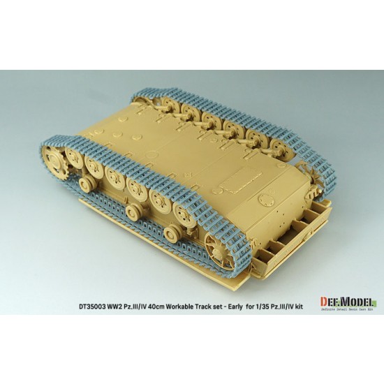 1/35 WWII Pz.III/IV 40cm Workable Track set Early Type for Pz.III/IV kit 1/35 WWII Pz.III/IV 40cm Workable Track set Early Type for Pz.III/IV kit