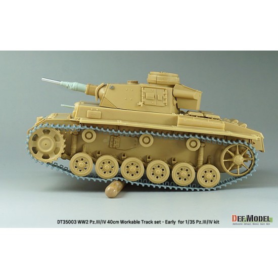 1/35 WWII Pz.III/IV 40cm Workable Track set Early Type for Pz.III/IV kit 1/35 WWII Pz.III/IV 40cm Workable Track set Early Type for Pz.III/IV kit
