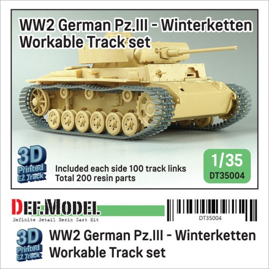 1/35 WWII Pz.III Winterketten Workable Track set 1/35 WWII Pz.III Winterketten Workable Track set