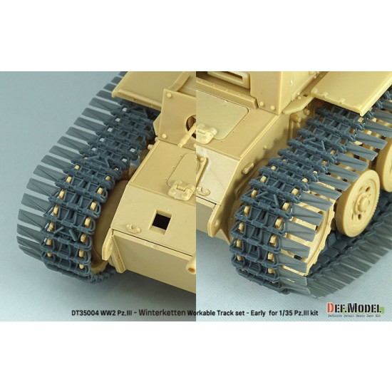 1/35 WWII Pz.III Winterketten Workable Track set 1/35 WWII Pz.III Winterketten Workable Track set